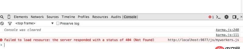 angular.js - angular 指令中包含webworker  在單元測試中一直報找不到worker 文件錯誤 如何解決？