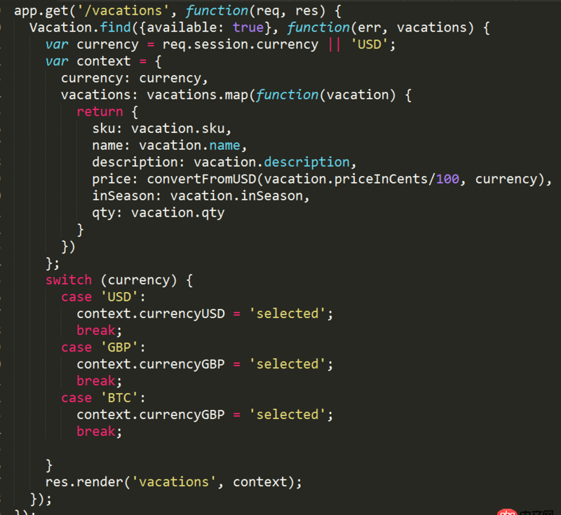 javascript - Node與Express開發中的用MongoDb存儲會話數據問題，按照書敲的，出現了如下問題，搜索已久找不到答案，特意想大家請教