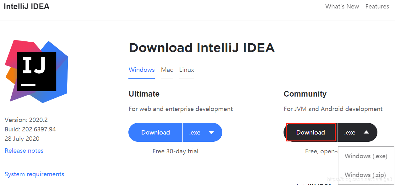 IntelliJ IDEA（2020.2）的下載、安裝步驟詳細教程