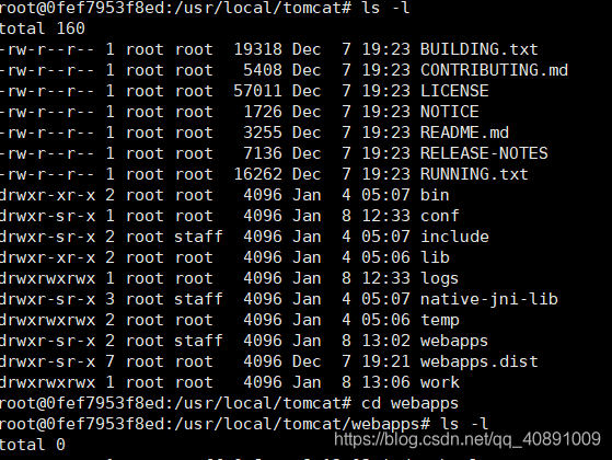 Docker方式啟動tomcat訪問首頁出現404錯誤