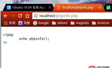 php7 - ubuntu16下，Apache2解析php顯示源碼