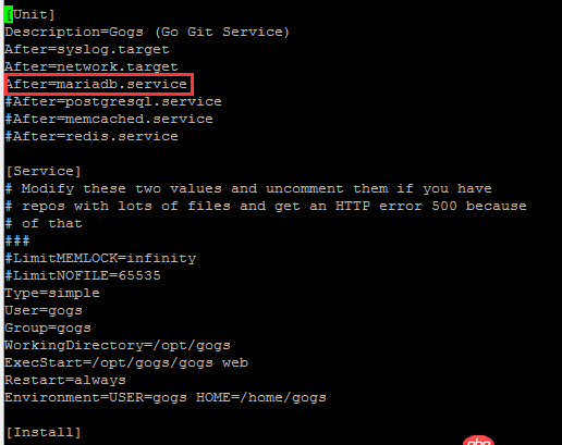 CentOS gogs服務啟動失??？