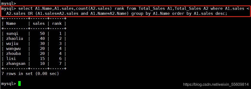 MySQL一些常用高級SQL語句