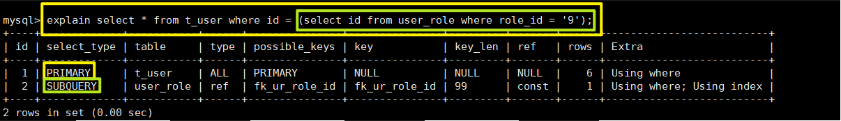 MySQL中explain語句的基本使用教程