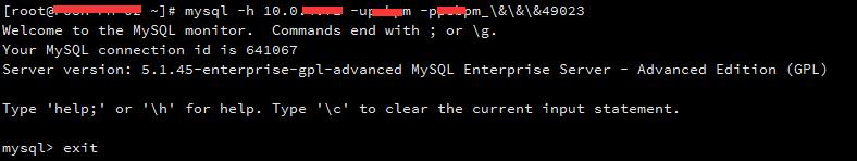 mysql密碼中有特殊字符&在命令行下登錄的操作