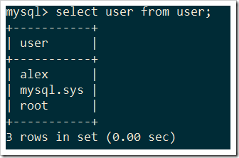 mysql用戶管理操作實例分析
