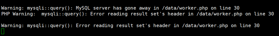 gearman中worker常駐后臺，導致MySQL server has gone away的解決方法