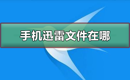 手機迅雷下載的文件在哪