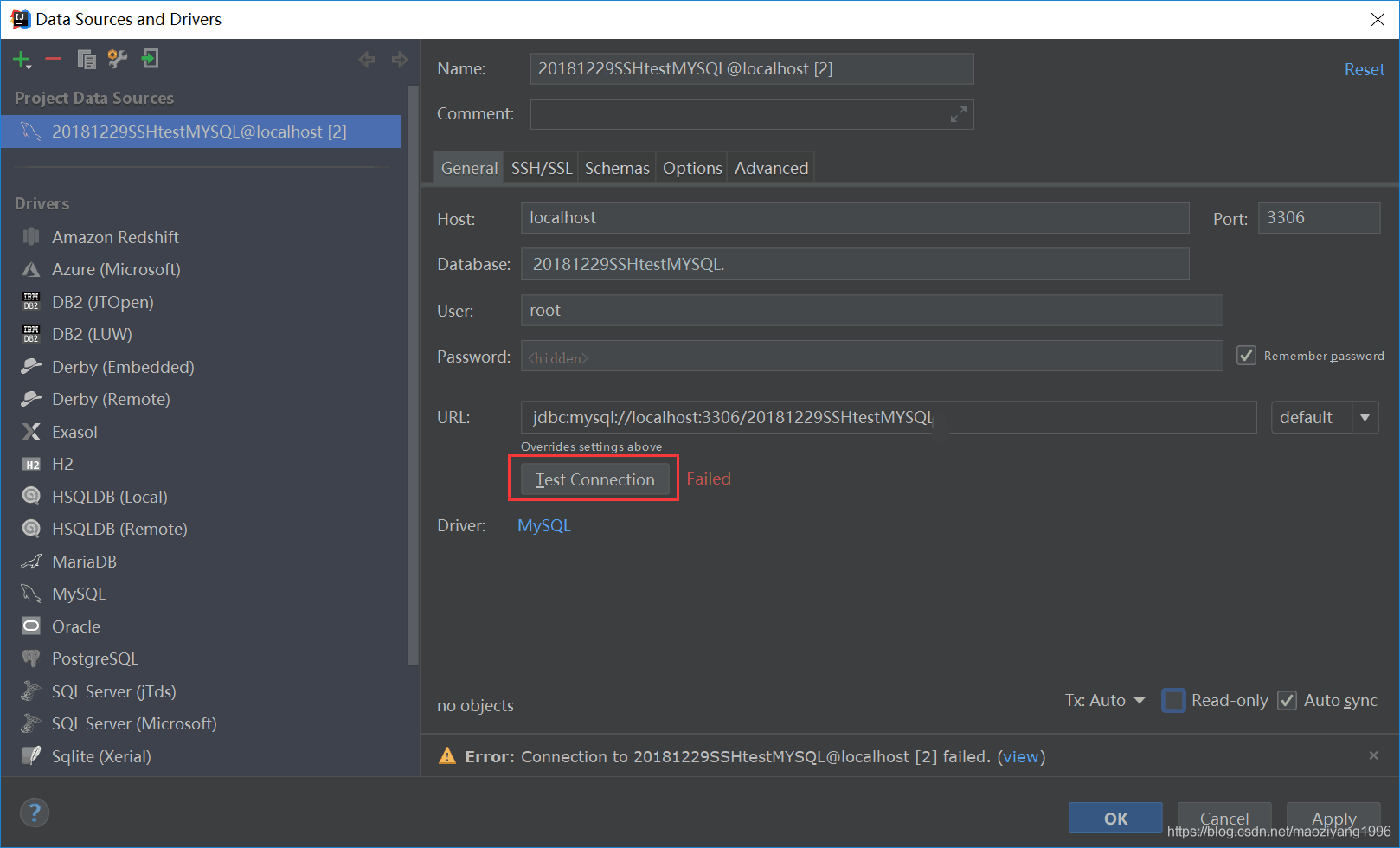 IDEA無法連接mysql數據庫的6種解決方法大全