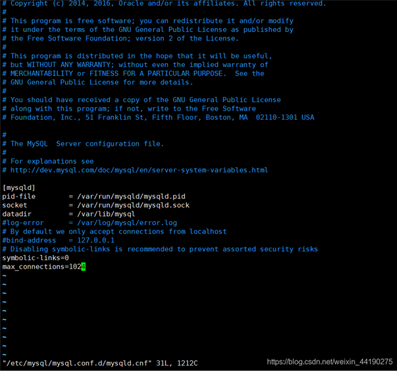 docker中修改mysql最大連接數及配置文件的實現