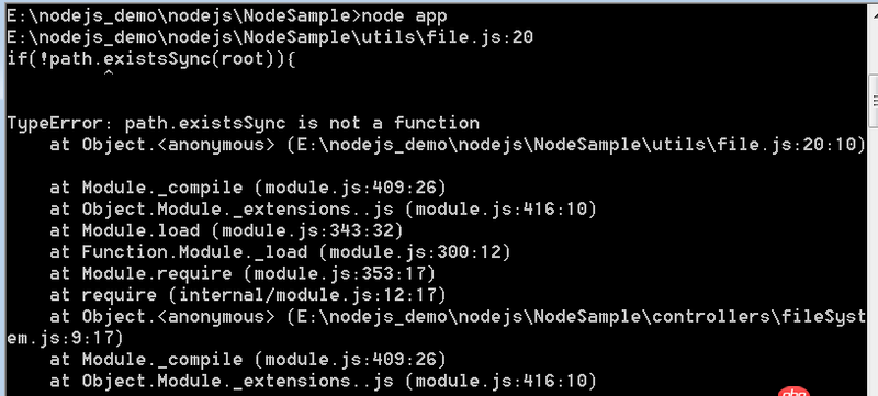 node.js - 這個nodejs的demo如何才能運行展示？能幫看看嗎