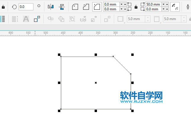 cdr矩形怎么弄一個斜角？cdr矩形弄一個斜角的方法