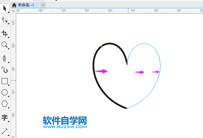 coreldraw怎么對稱復制的方法