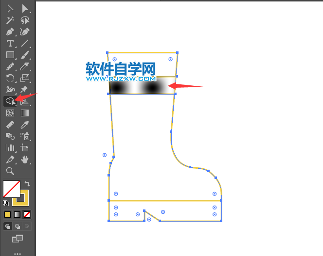 ai怎么畫靴子圖標