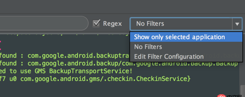 android-studio - AndroidStudio打印log,為什么show only selected application 無效，不篩選了