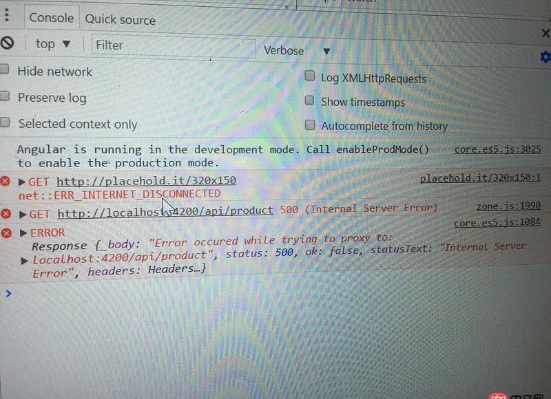 angular.js - angular 配置代理proxy.conf.json后報錯，頁面返回500internal server error？