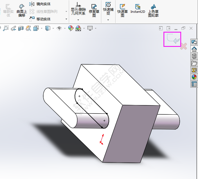 solidworks草圖相交曲線怎么用