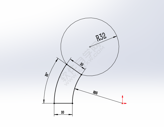 怎么利用solidworks圓弧工具畫草圖練習