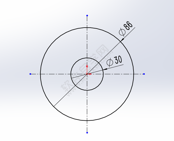 用solidworks圓周草圖陣列畫CAD平面圖