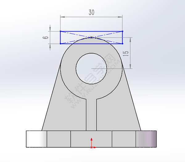 solidworks怎么繪制軸承底坐零件