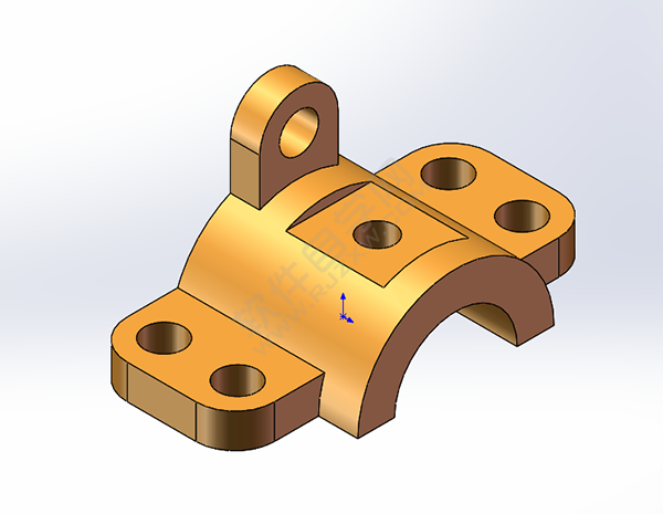 SolidWorks建模練習題用拉伸切除