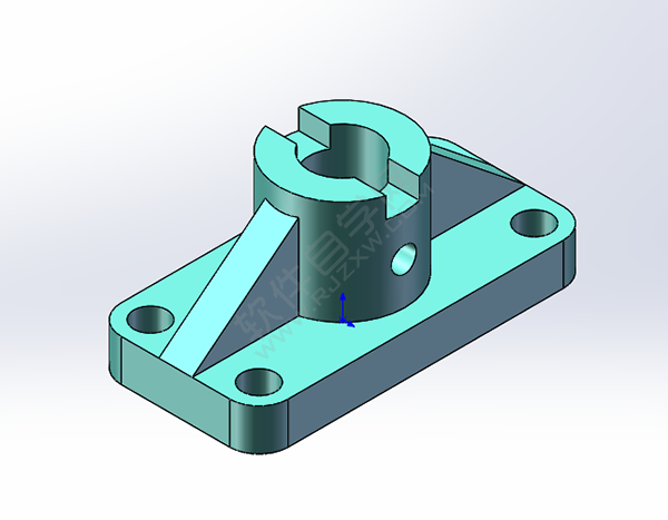solidworks倒圓、切除與筋繪制實體