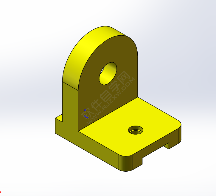 solidworks倒圓角拉伸繪制零件的方法
