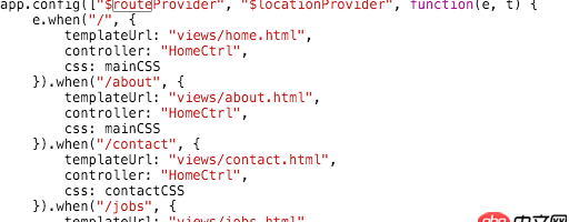 angular.js - 使用angular route的時候，頁面切換會暫時性出現一段空白，然后內容才加載出來