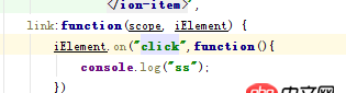 angular.js - angular指令link事件綁定問題