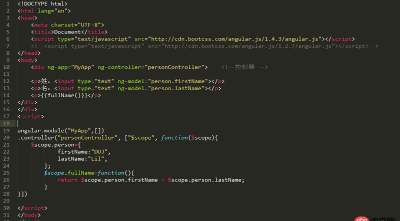 angular.js - Angular為什么我的版本換了下就不能用了呢？