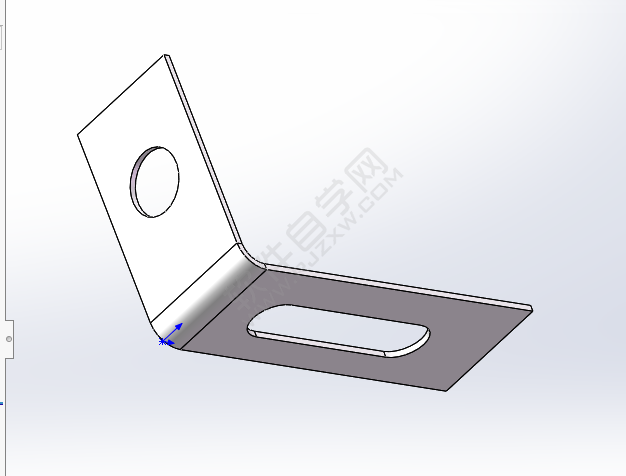 solidworks鈑金怎么加簡單直孔