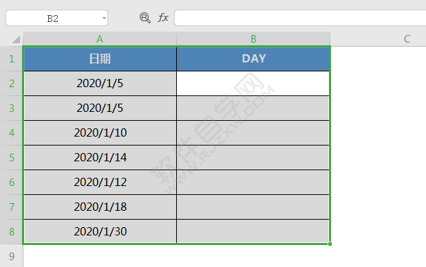 wps中DAY函數怎么用
