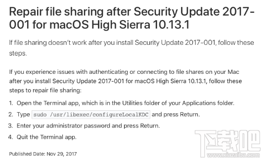 macOS文件共享認證失敗怎么辦？macOS文件共享認證失敗解決方法