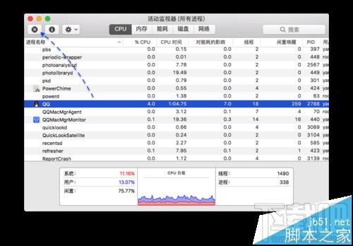 Mac系統中無響應的程序怎么強制關閉？