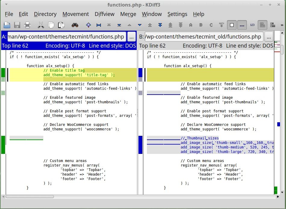 Linux下9種優秀的代碼比對工具推薦小結