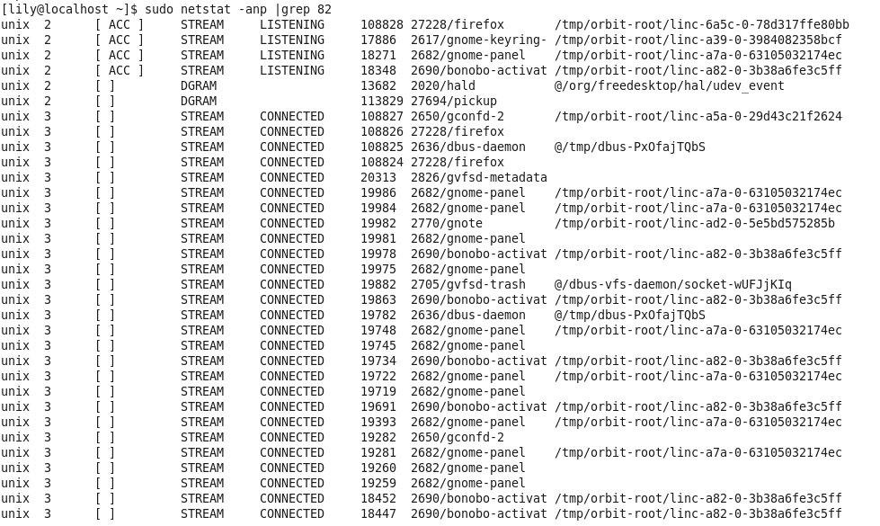 LINUX查看端口是否被占用過程解析