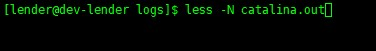 linux less命令實例詳解