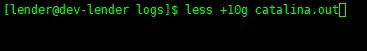 linux less命令實例詳解