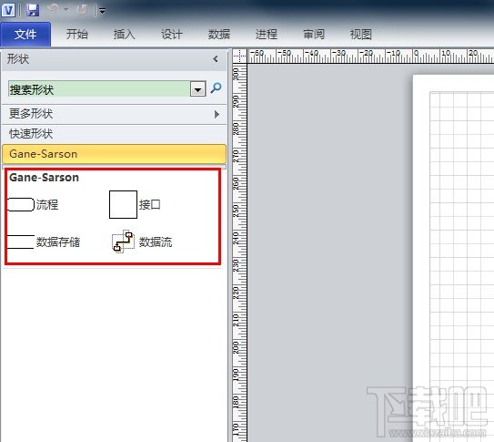 Visio2010繪制上下文數據流圖