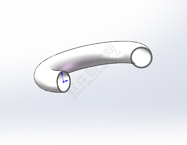 solidworks彎曲的管道怎么畫