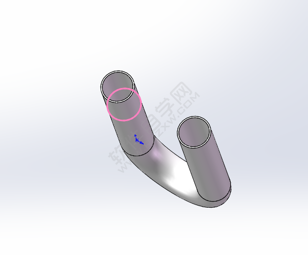 solidworks怎么畫U型管