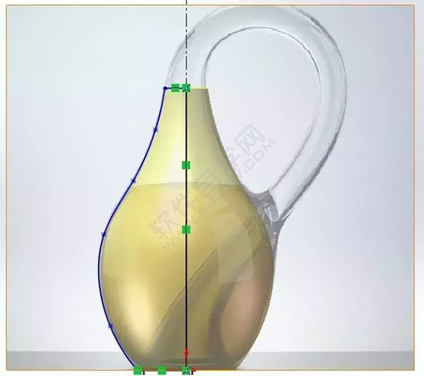 SolidWorks建模練習：用放樣、掃描特征做的克萊因瓶子