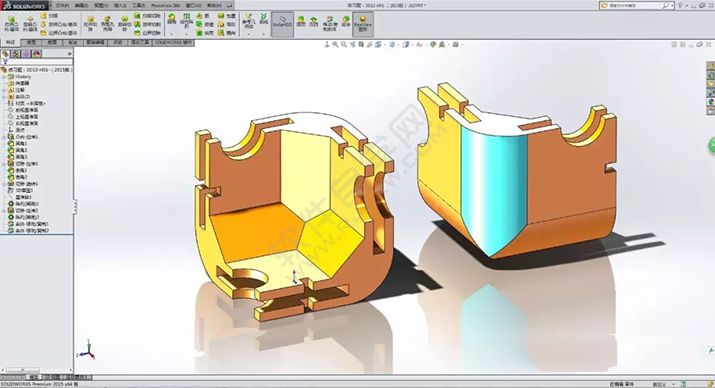SolidWorks建模3D13-H01拉伸、圓角、倒角、基準軸、鏡像