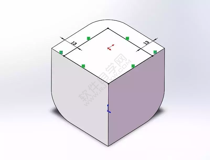 SolidWorks建模3D13-H01拉伸、圓角、倒角、基準軸、鏡像