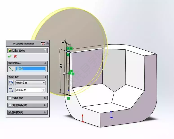 SolidWorks建模3D13-H01拉伸、圓角、倒角、基準軸、鏡像