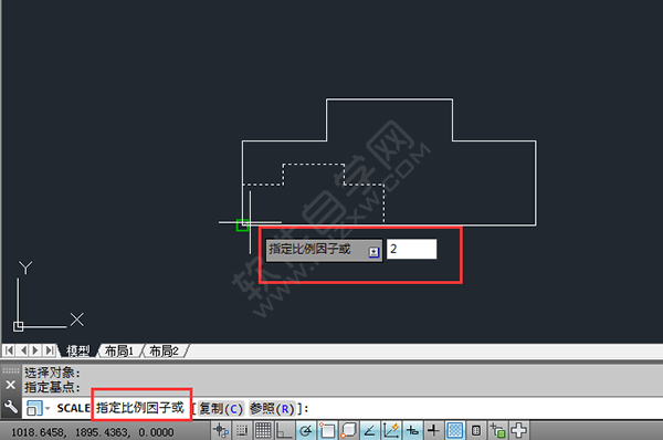 怎么放大cad里面的圖