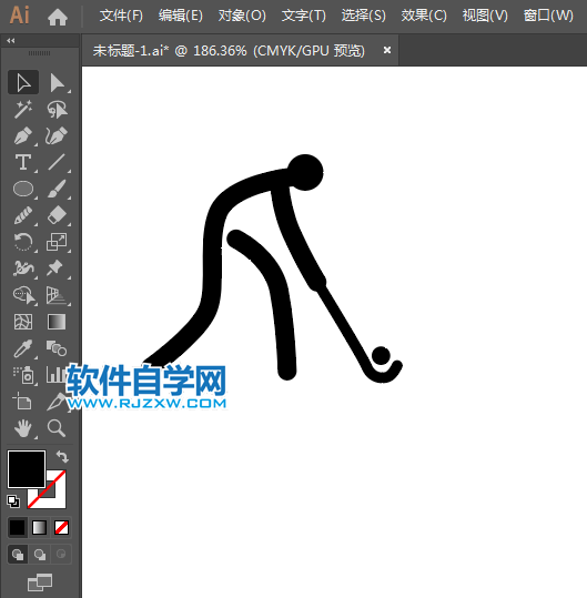 ai怎么設計曲棍球標識
