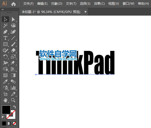 ai繪制ThinkPad標志的方法與步驟