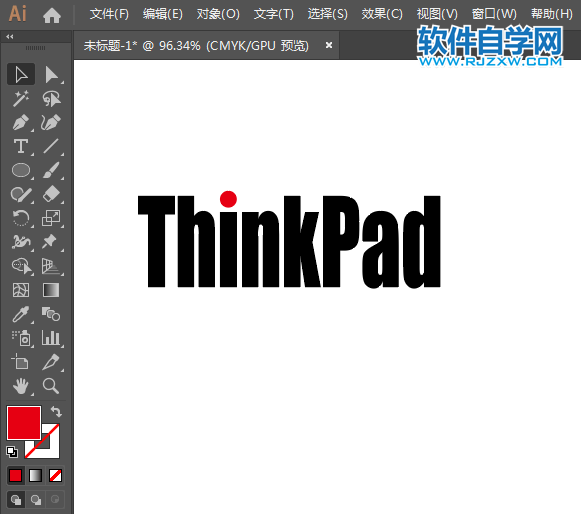 ai繪制ThinkPad標志的方法與步驟