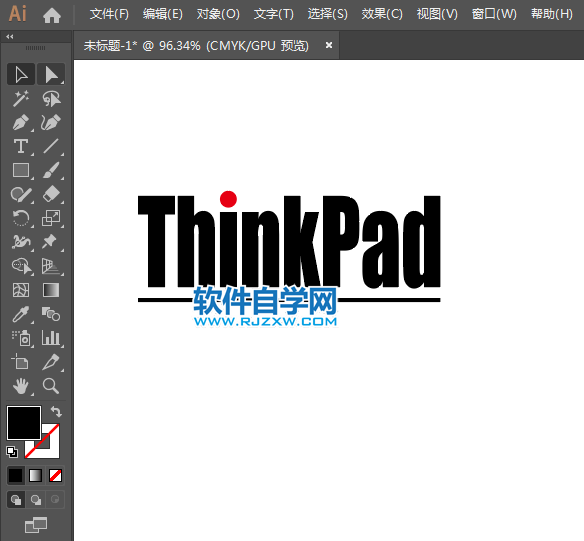 ai繪制ThinkPad標志的方法與步驟